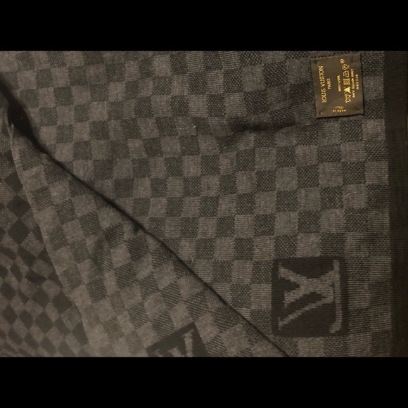 Louis Vuitton Damier Graphite Wool Men’s scarf - Picture 4 of 4